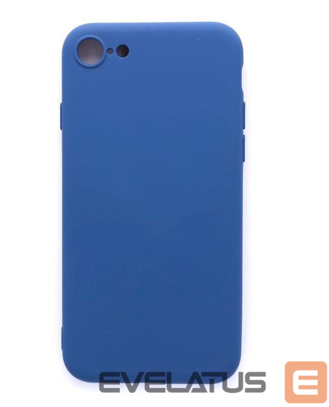 Back panel cover Evelatus Apple iPhone 7/8/SE2020/SE2022 Nano Silicone Case Soft Touch TPU Blue