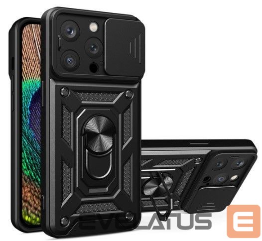Back panel cover iLike Apple iPhone 14 Pro Max Armor Camshield case Black