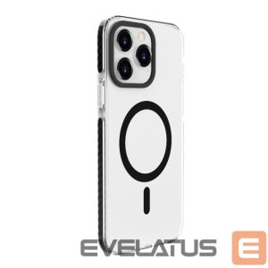 Back panel cover Evelatus Apple iPhone 15 Pro Max Clear Case PC+TPU With MagSafe Transparent Black