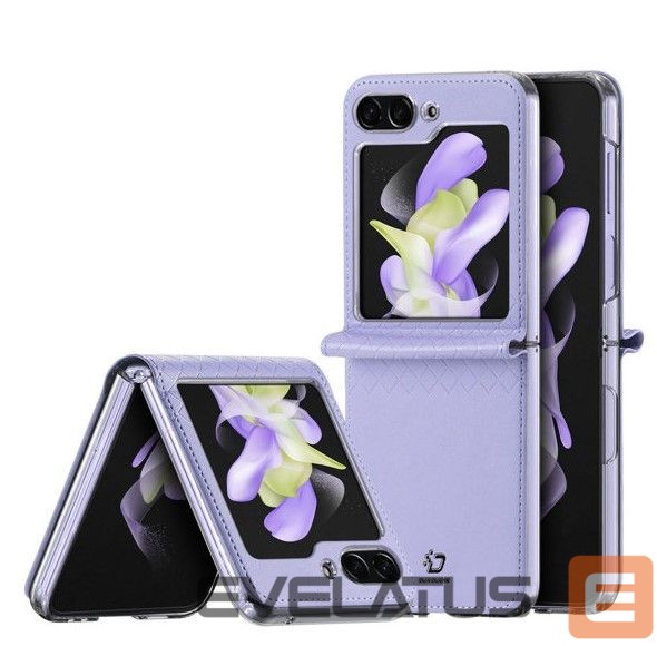 Back panel cover Dux Ducis Samsung Galaxy Z Flip5 5G Flip Leather Case Wallet Purple