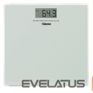 Scales Tristar  Bathroom scale WG-2419 Maximum weight (capacity) 150 kg, Accuracy 100 g, White 