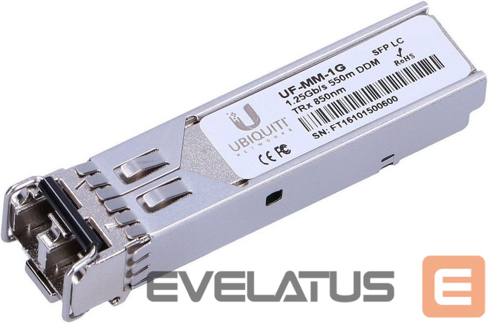 Server - Other Accessories UBIQUITI UF-MM-1G SFP, Multi-Mode Fiber, Dual LC, 10/100/1000 Mbit/s, Wavelength 850 nm, Maximum transfer distance 550 m, (2-Pack), 0 to +70C