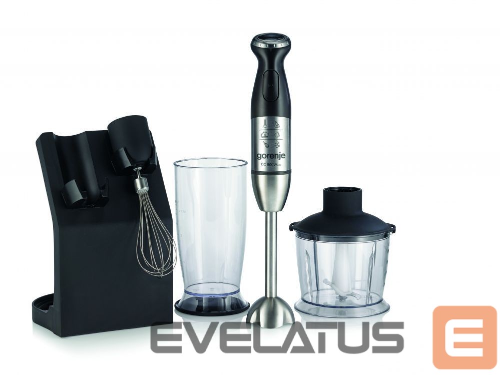 Mixers and blenders GORENJE Blender HBC807QB Hand Blender, 800 W, Number of speeds Variable, Chopper, Black