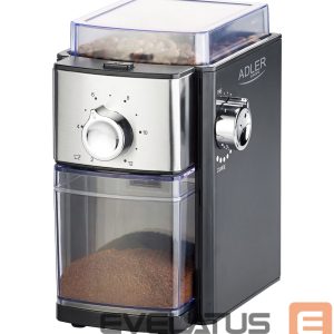 Coffee machine Adler  Coffee Grinder AD 4448 300 W, Coffee beans capacity 250 g, Number of cups 12 per container pc(s), Black 