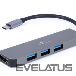 Routers Cablexpert  USB Type-C 2-in-1 multi-port adapter (Hub + HDMI) A-CM-COMBO2-01 0.09 m, Grey, USB Type-C 