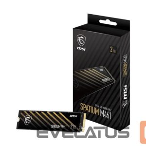 Hard drive SSD MSI  SSD||SPATIUM M461|2TB|M.2|PCIE|NVMe|3D NAND|Write speed 4200 MBytes/sec|Read speed 5000 MBytes/sec|2.15mm|TBW 450 TB|MTBF 1500000 hours|S78-440Q550-P83 