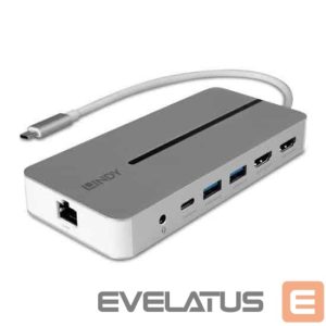 Converter LINDY  I/O DOCKING STATION USB-C/MINI DUAL 4K 43360 