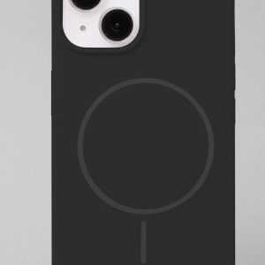 Back panel cover iLike Apple iPhone 14 Soft Touch Silicone case With Magnetic Black