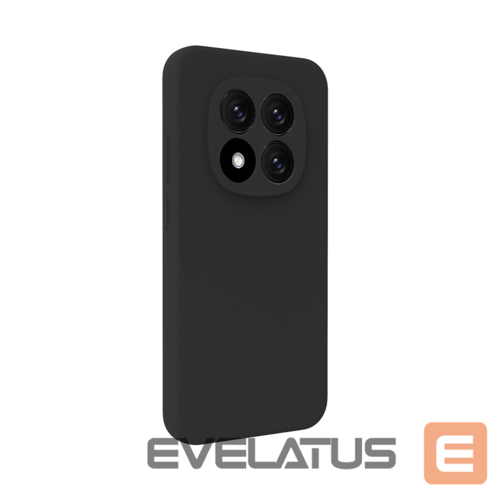 Back panel cover Evelatus Xiaomi Redmi Note 15 Pro 5G Premium Magnetic Soft Touch Silicone Case Black