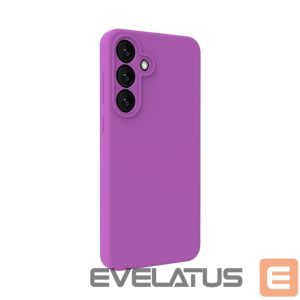Back panel cover Evelatus Samsung Galaxy S25 FE Premium Magnetic Soft Touch Silicone Case Purple