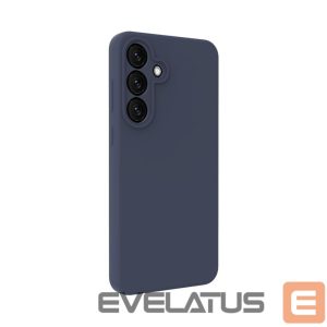 Back panel cover Evelatus Samsung Galaxy S25 FE Premium Magnetic Soft Touch Silicone Case Dark Blue