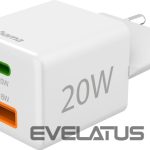 Adapter Hama  Charger USB-C+USB-A Charger 20W White