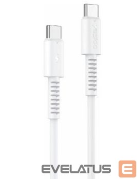 Cable yesido 60W Type C to Type C PVC Data Cable CA154 White