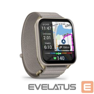 Smart watches Garmin  Venu X1 Soft Gold with Titanium Caseback and French Grey Nylon Band 