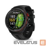 Smart watches Garmin  Approach S70 - 47 mm Black/Red Ceramic Bezel with Black Silicone Band 