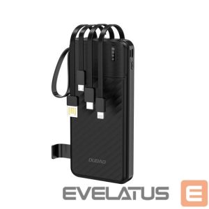 Power bank Dudao  Dudao K11 10000mAh Powerbank with Built-in Cables Black
