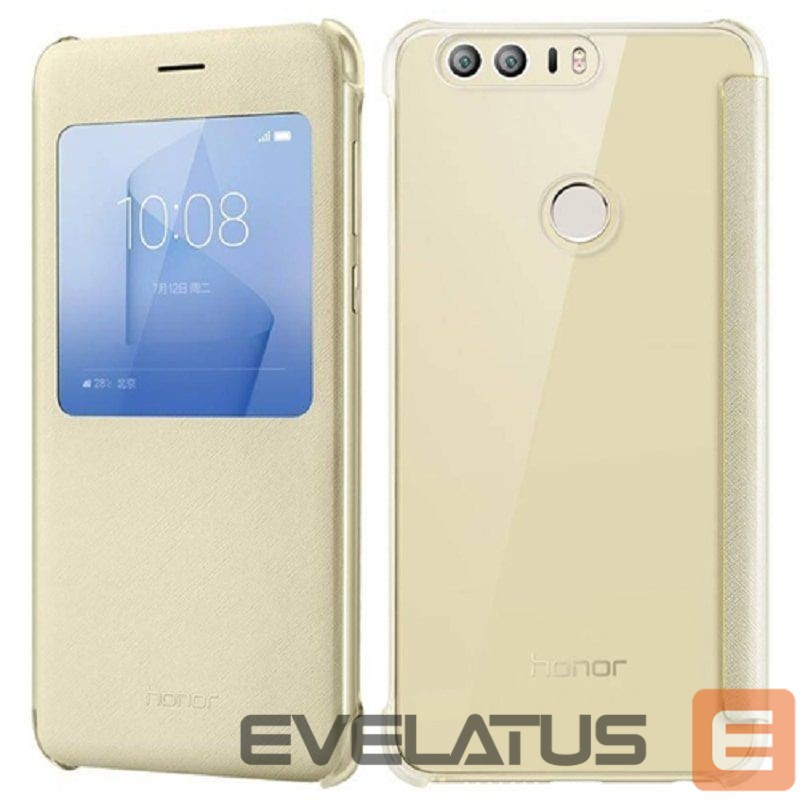 Book case Honor 8 Smart Cover Gold