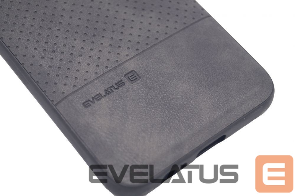 Back panel cover Evelatus Samsung Galaxy A6 2018 TPU case 1 with metal plate (possible to use with magnet car holder) Black
