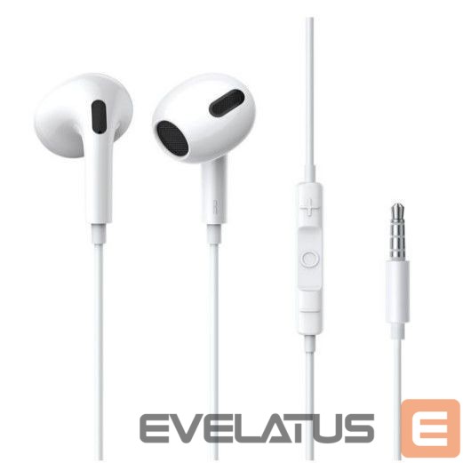 Wired headphones Baseus Encok H17 3.5mm minijack wired headphones White