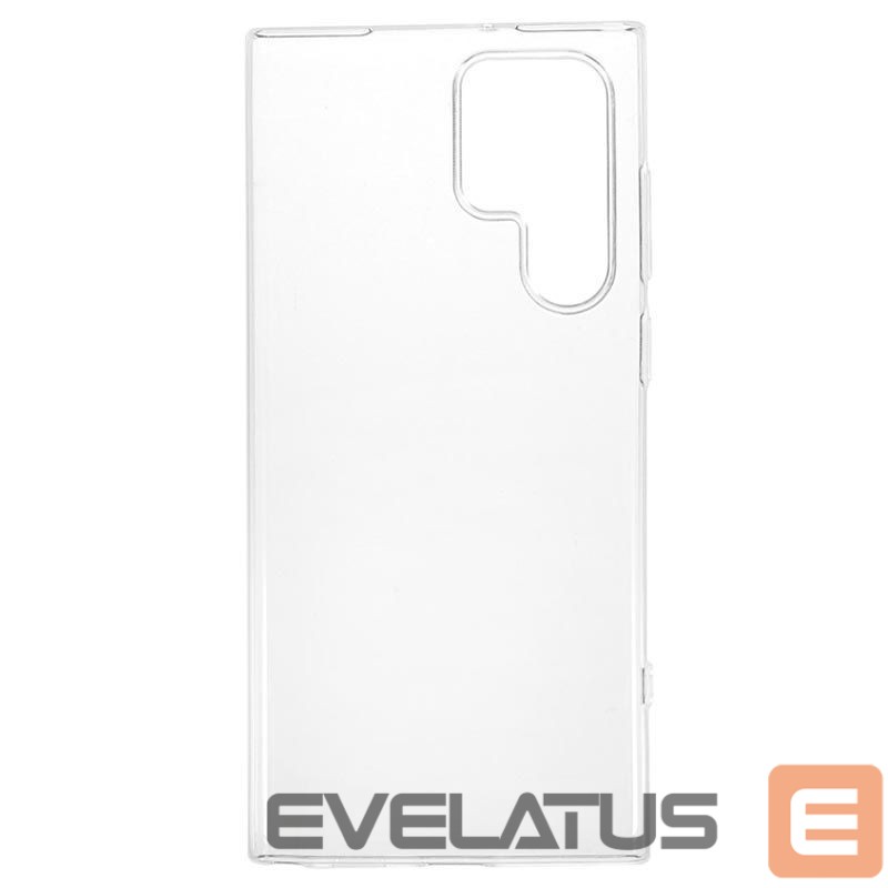 Back panel cover Evelatus Samsung Galaxy S22 Ultra Clear Silicone Case 1.5mm TPU Transparent