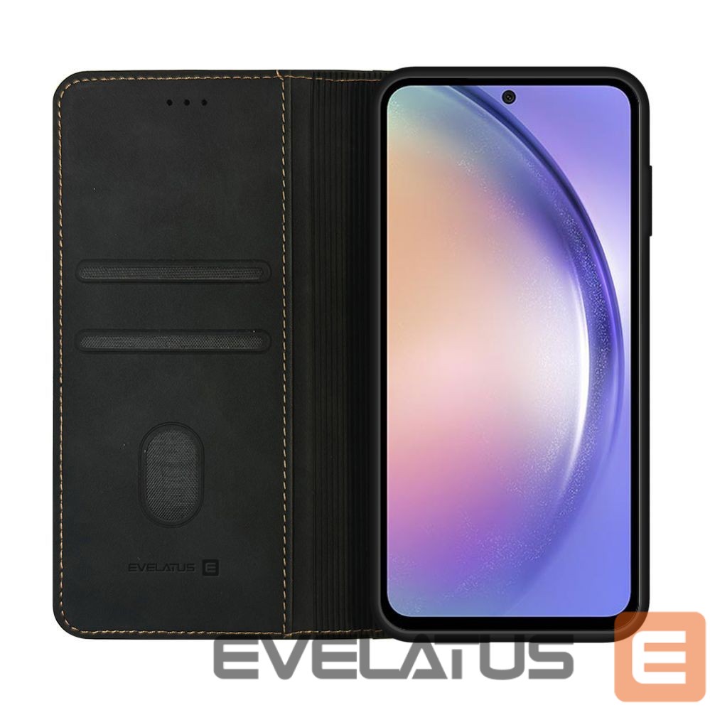Book case Evelatus Samsung Galaxy A54 Book Case Folio Black