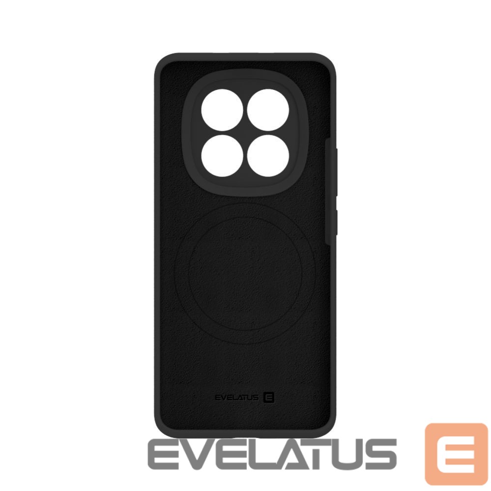 Back panel cover Evelatus Xiaomi Redmi Note 15 5G Premium Magnetic Soft Touch Silicone Case Black