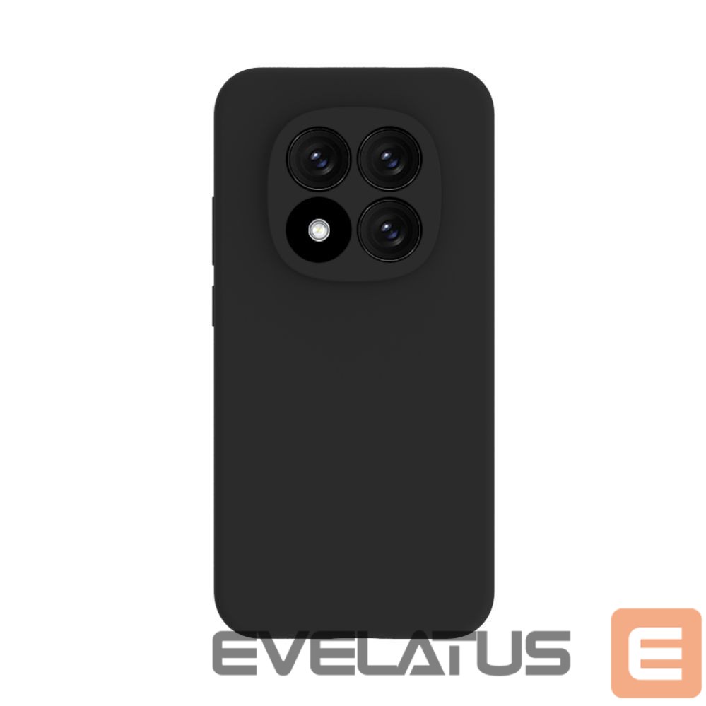 Back panel cover Evelatus Xiaomi Redmi Note 15 Pro 5G Premium Magnetic Soft Touch Silicone Case Black