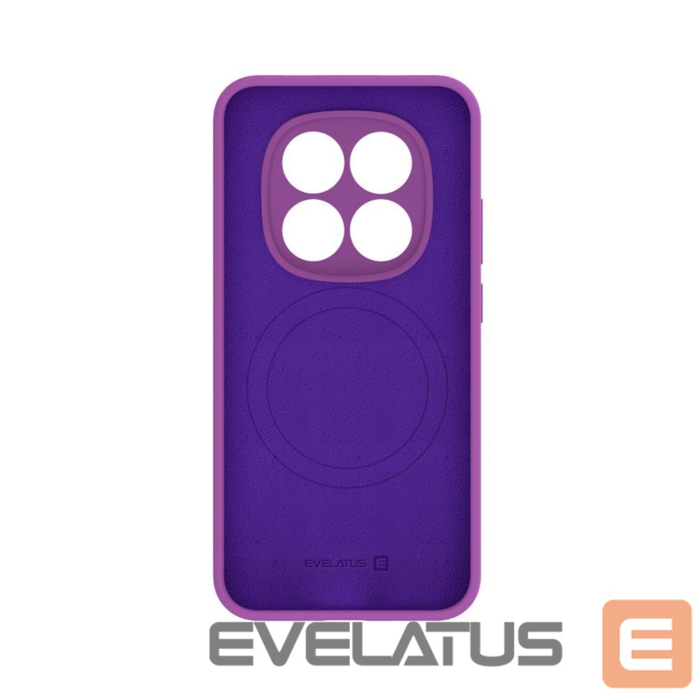 Back panel cover Evelatus Xiaomi Redmi Note 15 Pro Premium Magnetic Soft Touch Silicone Case Purple
