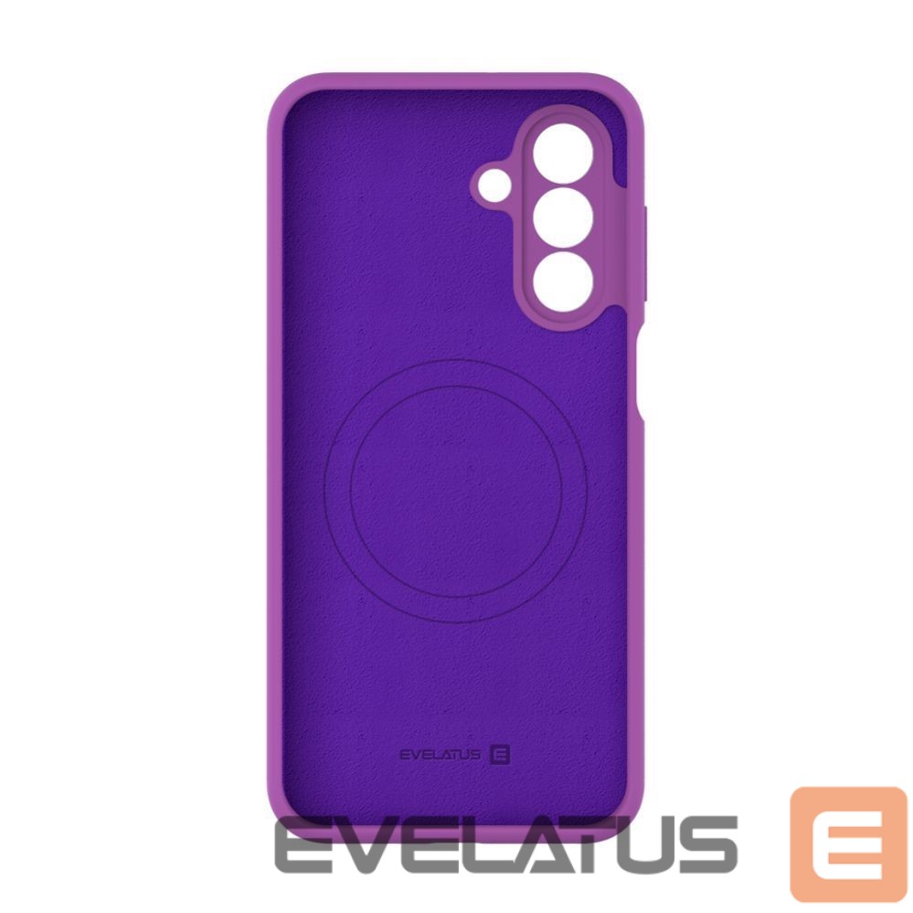 Back panel cover Evelatus Samsung Galaxy A17 Premium Magnetic Soft Touch Silicone Case Grape