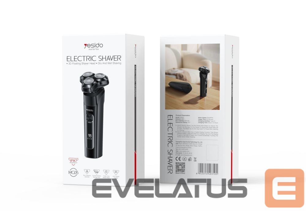 Razor yesido Rotating Electric Shaver MG05 Black