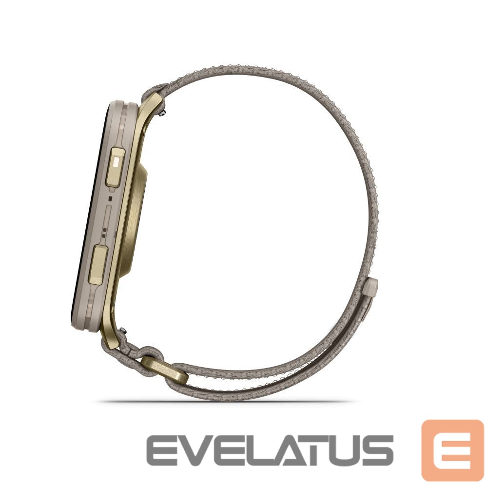 Smart watches Garmin Venu X1 Soft Gold with Titanium Caseback and French Grey Nylon Band
