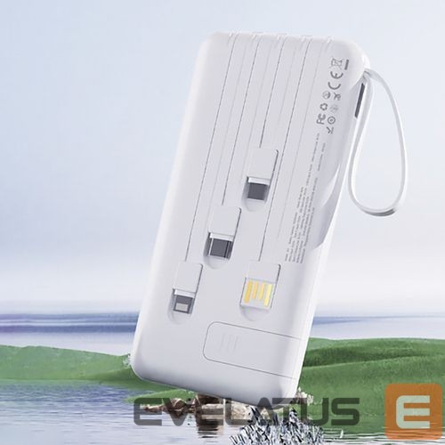 Power bank Dudao Dudao K11 10000mAh Powerbank with Built-in Cables White