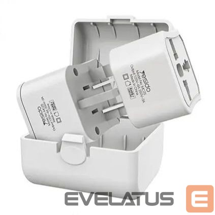 Adapter yesido MC25 Travel Adapter Plug Kit White