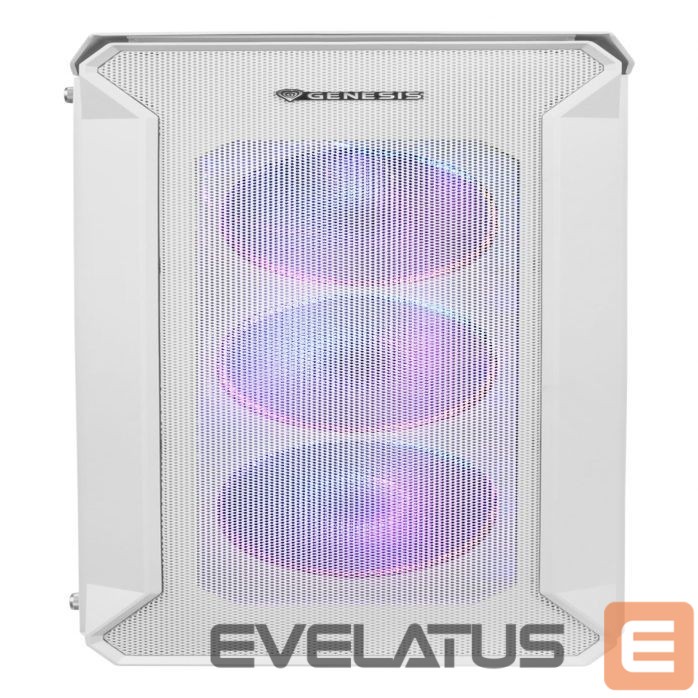 Computer components Natec NATEC GENESIS PC case Irid 505 ARGB Wh