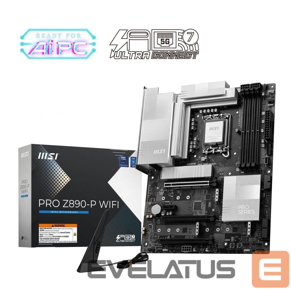 Motherboard for Intel processors MSI PRO Z890-P WIFI