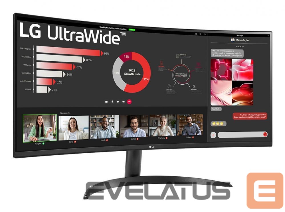 Monitors LG LG 34WR50QK-B.AEU 34inch VA Curved