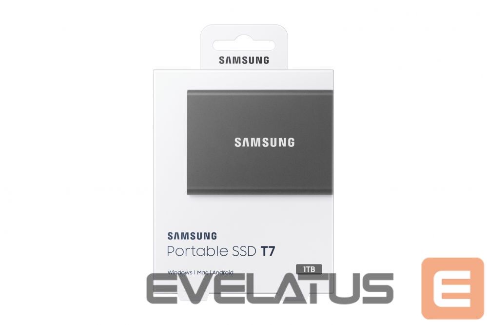 Flash drive Samsung Samsung MU-PC1T0T/WW Portable SSD T7 USB 3.2 1TB Silver