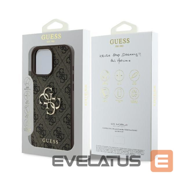 Other Phone Accessory Guess Guess 4G Big Logo iPhone 16 Pro Max Case - Brown
