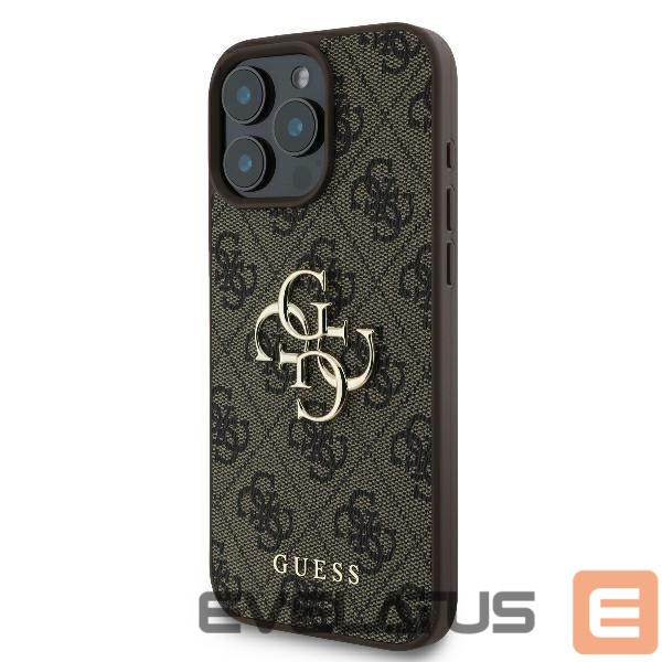 Other Phone Accessory Guess Guess 4G Big Logo iPhone 16 Pro Max Case - Brown