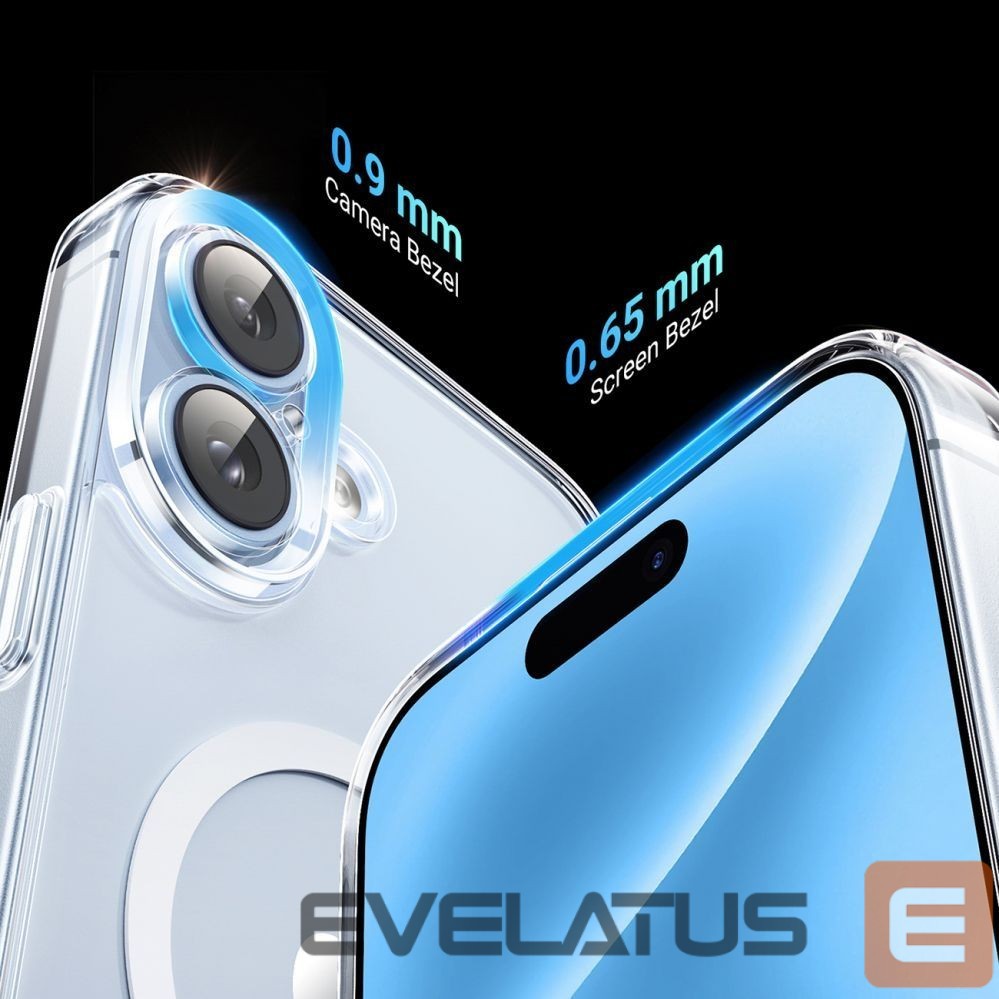 Back panel cover Ugreen Ugreen Classy Clear Magnetic Case for iPhone 16 Plus - Transparent