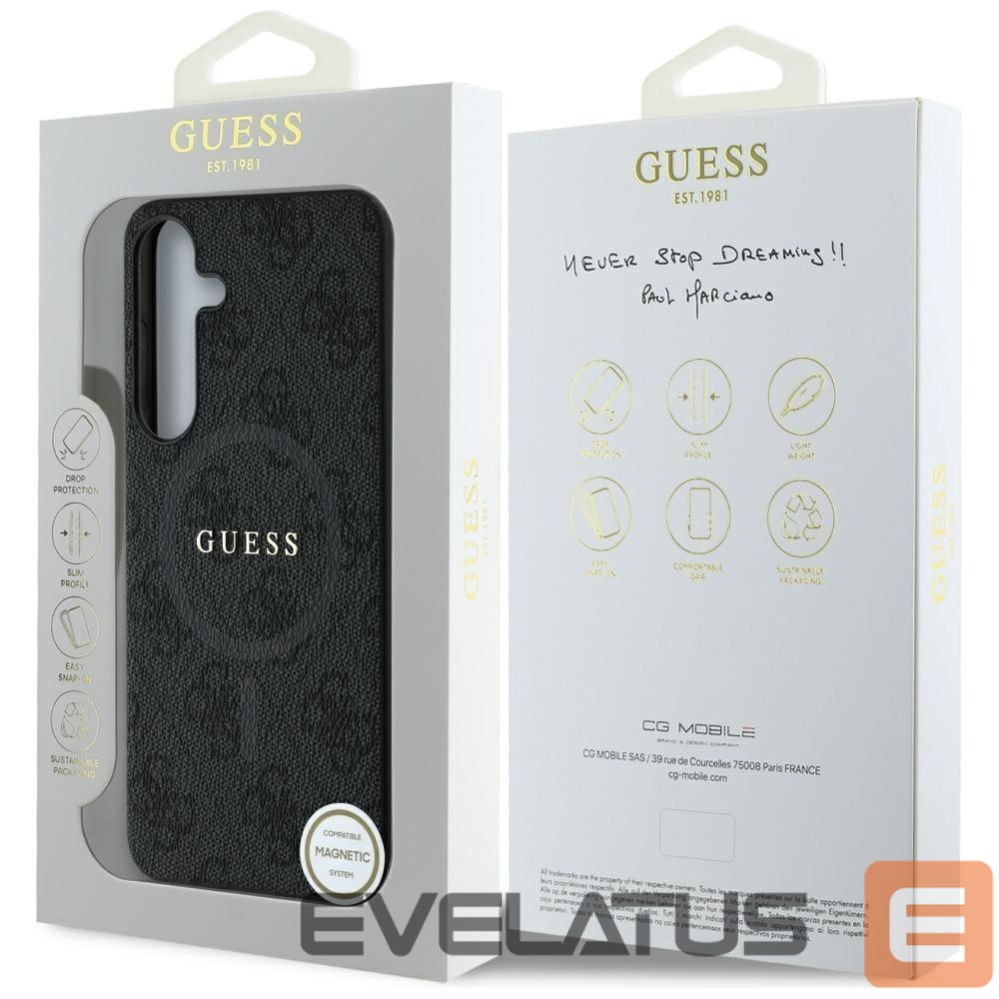 Other goods Guess Guess Leather 4G Colored Ring Classic Logo MagSafe Samsung Galaxy S25 case black