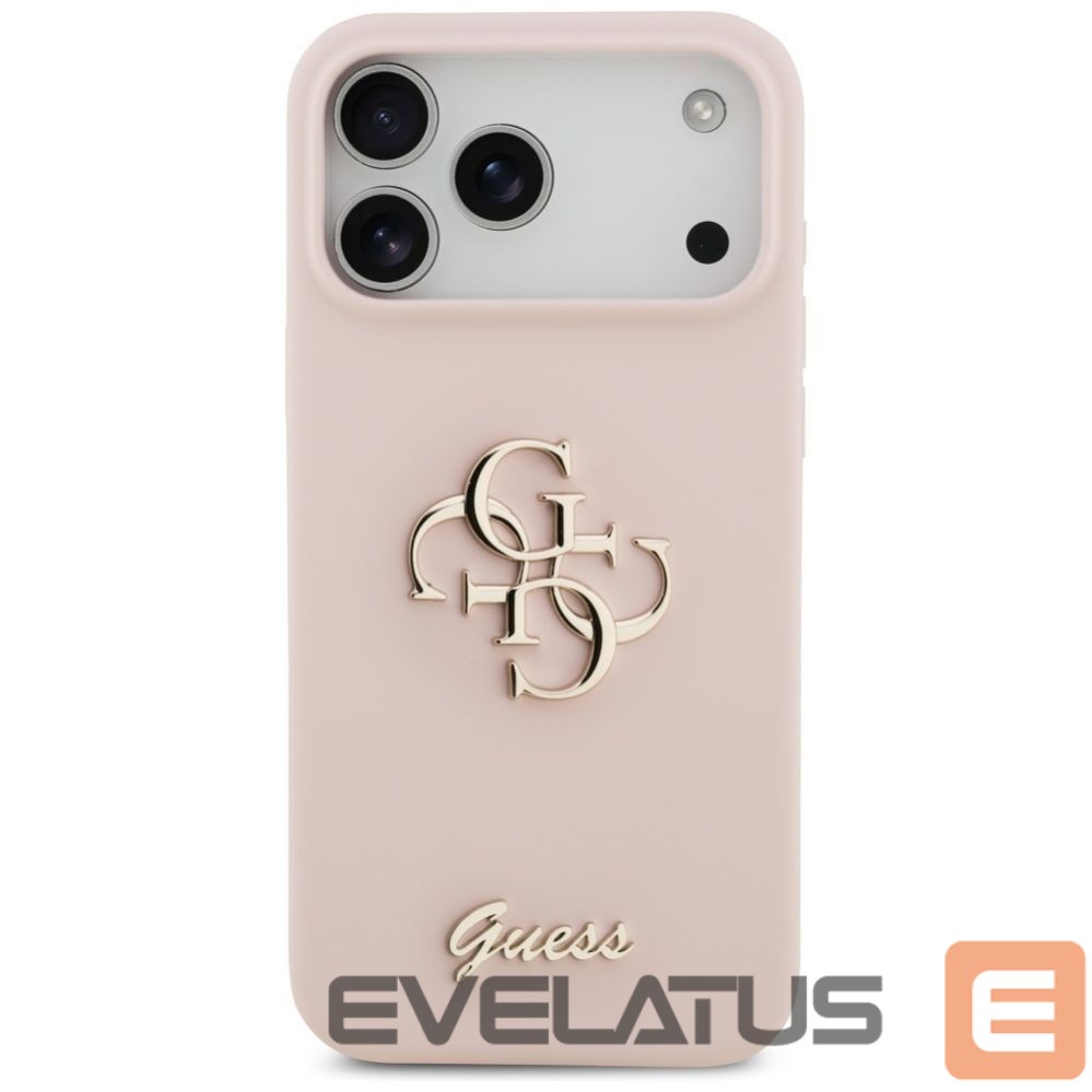 Other goods Guess Guess Silicone Big 4G Script Case for iPhone 17 Pro Max - Pink