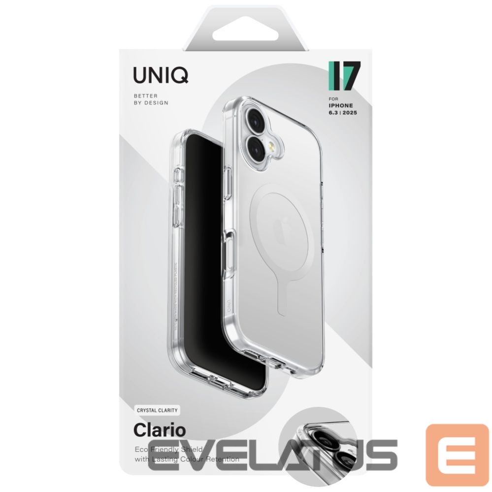 Other goods UNIQ Uniq Clario Magclick Charging Case for iPhone 17 - Transparent