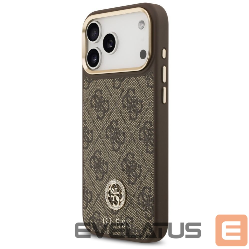 Other goods Guess Guess 4G Strass Logo MagSafe Case for iPhone 17 Pro Max - Brown