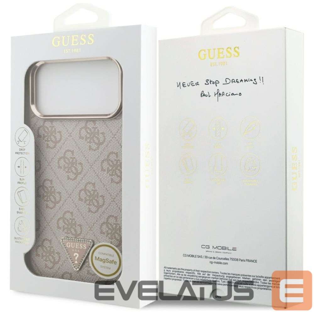 Other goods Guess Guess 4G Triangle Logo MagSafe Case for iPhone 17 Pro Max - Rose Gold