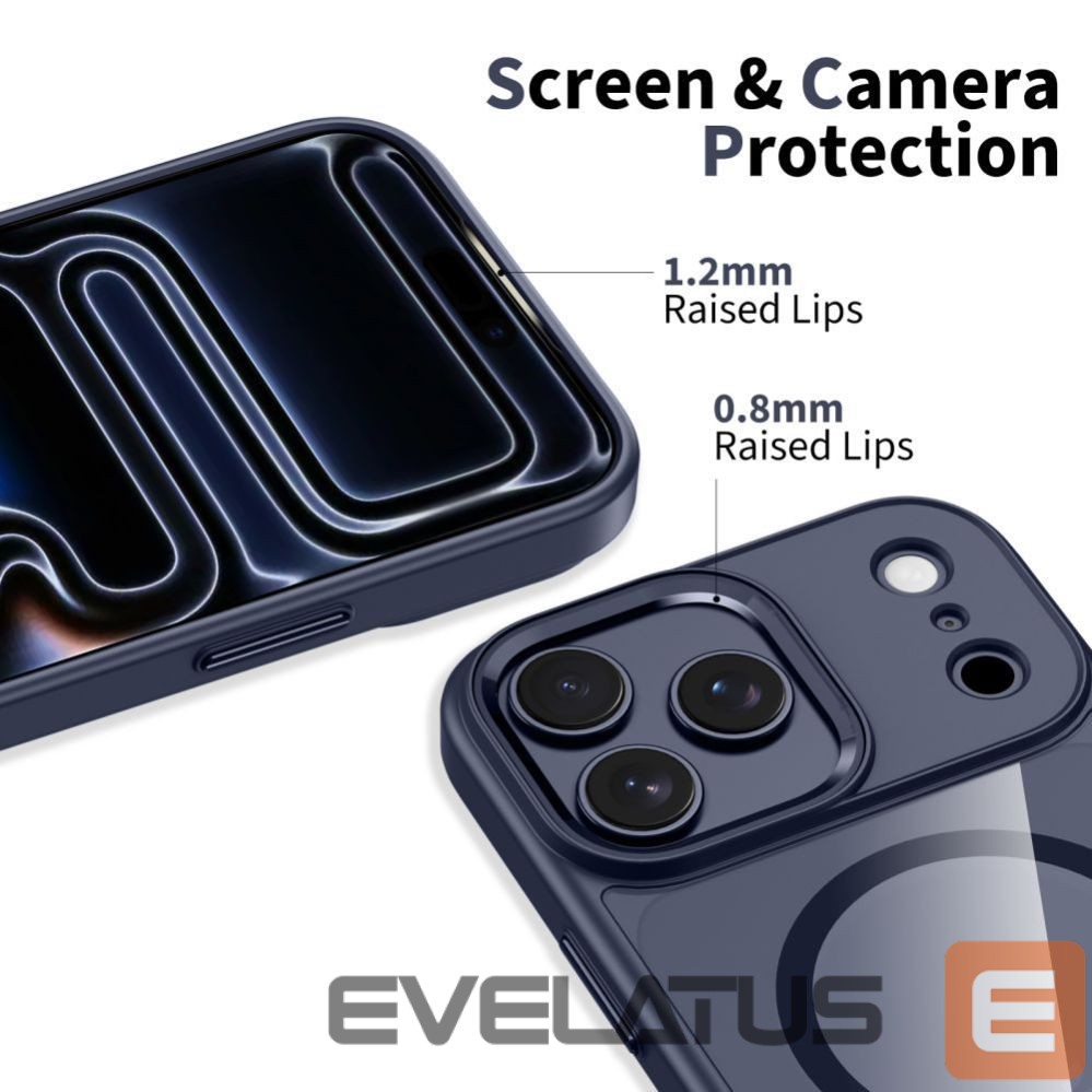 Other goods Tech-Protect Tech-Protect MagMat MagSafe Case for iPhone 17 Pro - Transparent Navy Blue