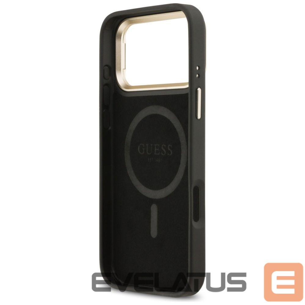 Other goods Guess Guess 4G PU Triangle Logo & Stand Camera Magsafe Case for iPhone 17 Pro Max - Black