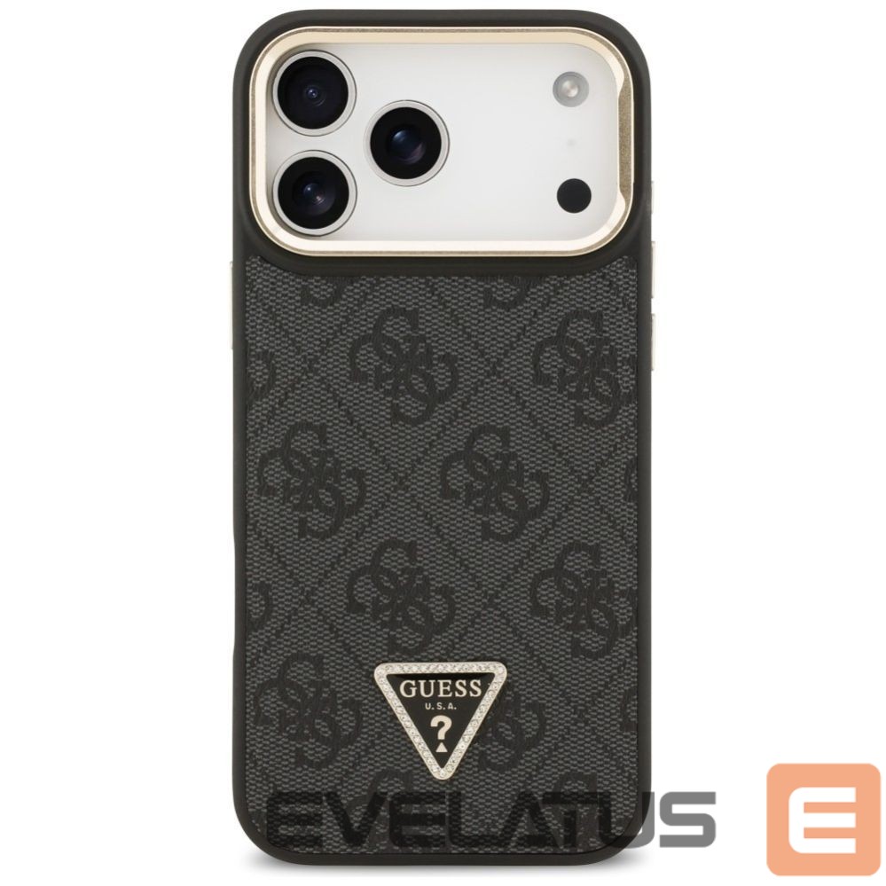 Other goods Guess Guess 4G PU Triangle Logo & Stand Camera Magsafe Case for iPhone 17 Pro Max - Black