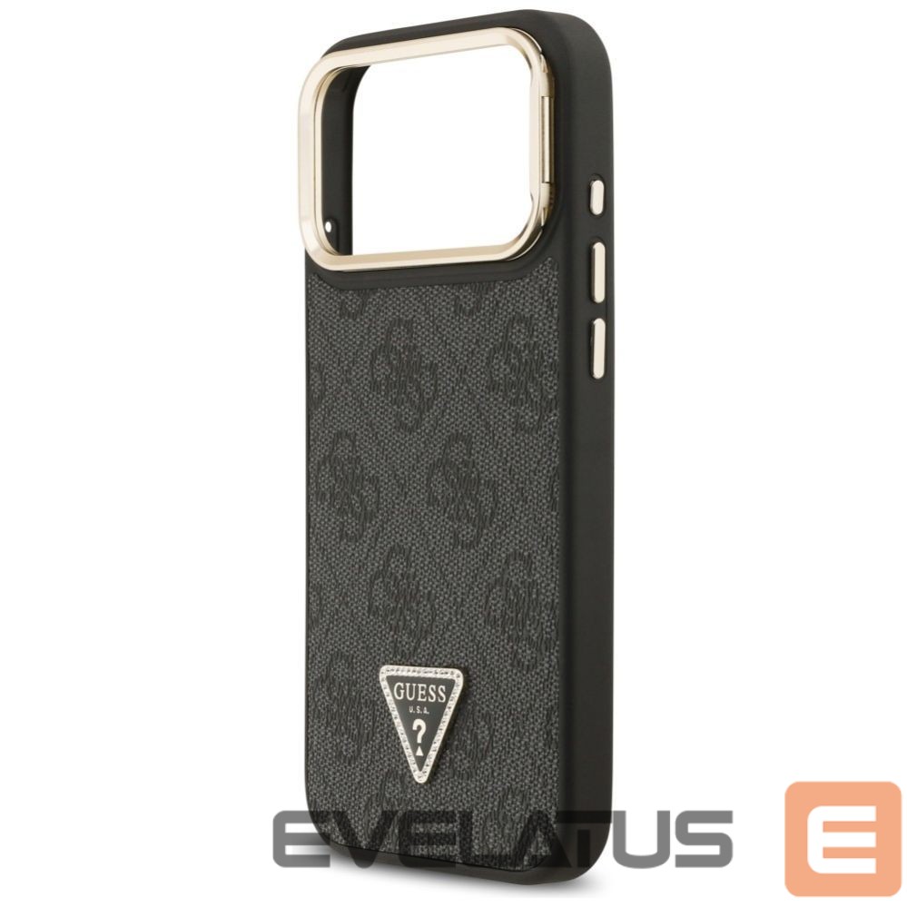 Other goods Guess Guess 4G PU Triangle Logo & Stand Camera Magsafe Case for iPhone 17 Pro Max - Black