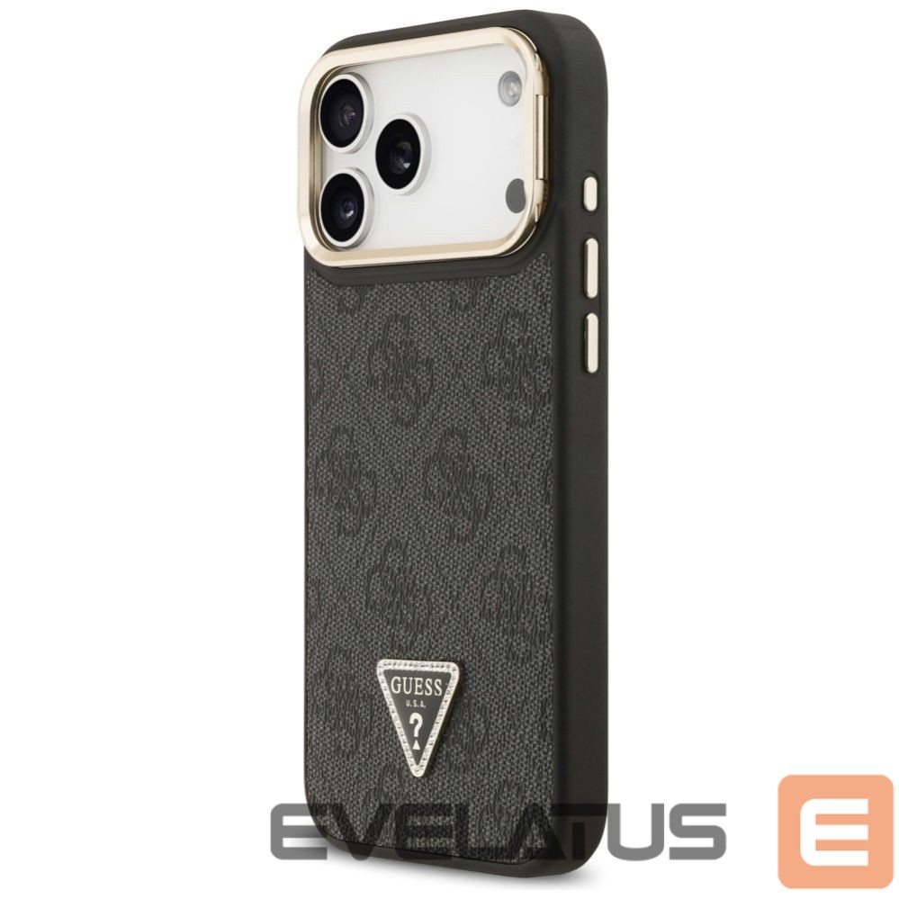 Other goods Guess Guess 4G PU Triangle Logo & Stand Camera Magsafe Case for iPhone 17 Pro Max - Black